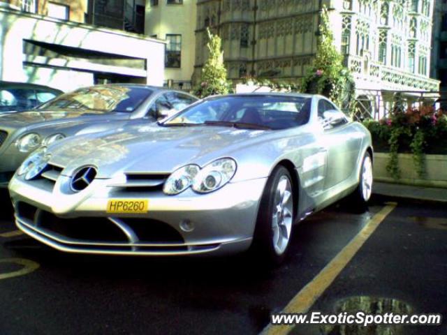 Mercedes SLR spotted in London, United Kingdom