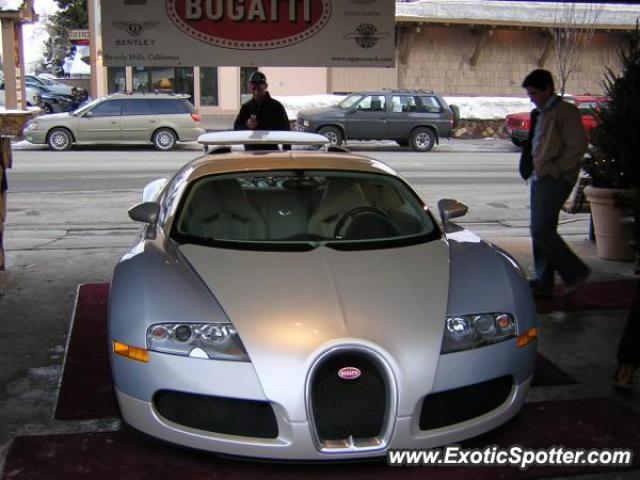 Bugatti Veyron spotted in Sun Valley, Idaho