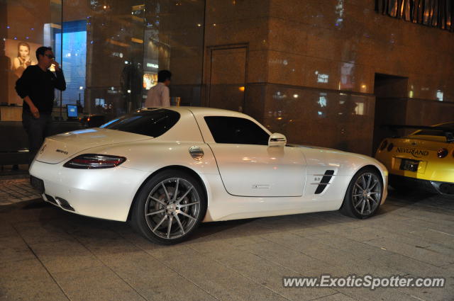 Mercedes SLS AMG spotted in Bukit Bintang KL, Malaysia