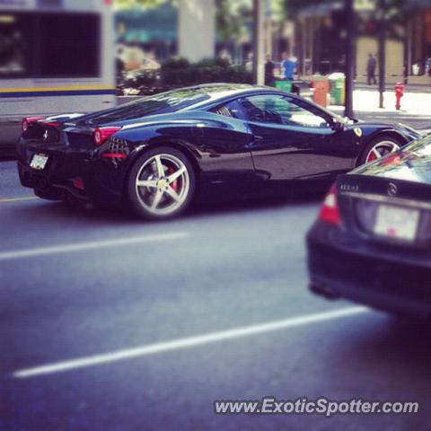 Ferrari 458 Italia spotted in Vancouver, BC, Canada