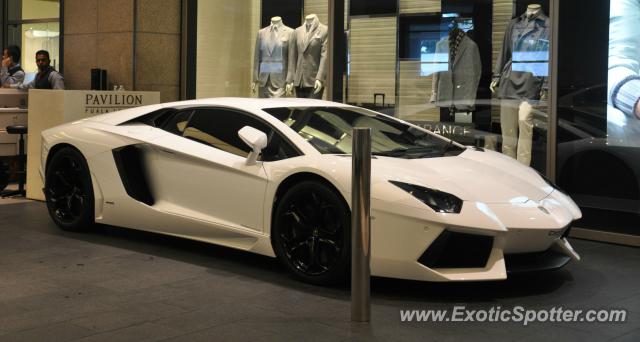 Lamborghini Aventador spotted in Bukit Bintang KL, Malaysia