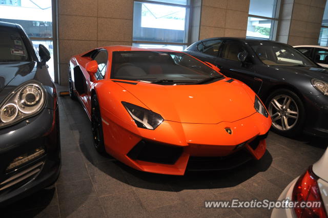 Lamborghini Aventador spotted in Bukit Bintang KL, Malaysia