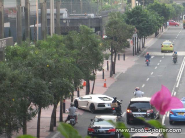 Lamborghini Aventador spotted in Jakarta, Indonesia