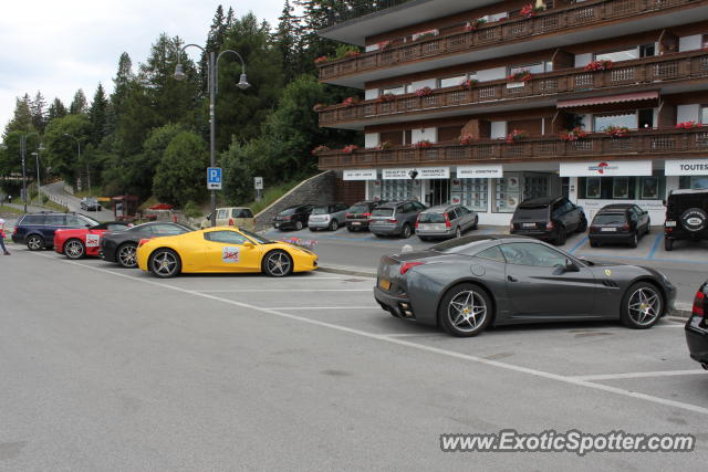 Ferrari 458 Italia spotted in Crans-Montana, Switzerland