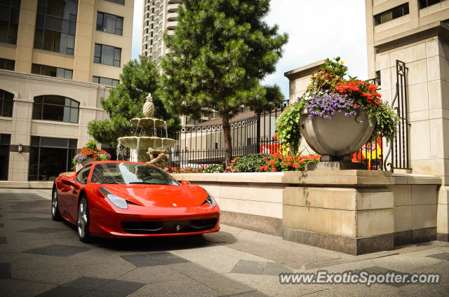 Ferrari 458 Italia spotted in Toronto, Canada