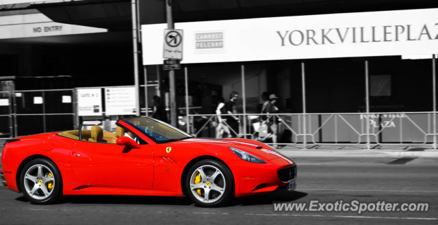 Ferrari California spotted in Toronto, Canada