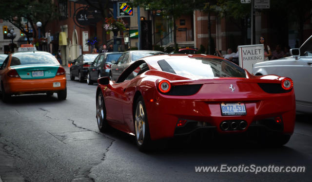 Ferrari 458 Italia spotted in Toronto, Canada