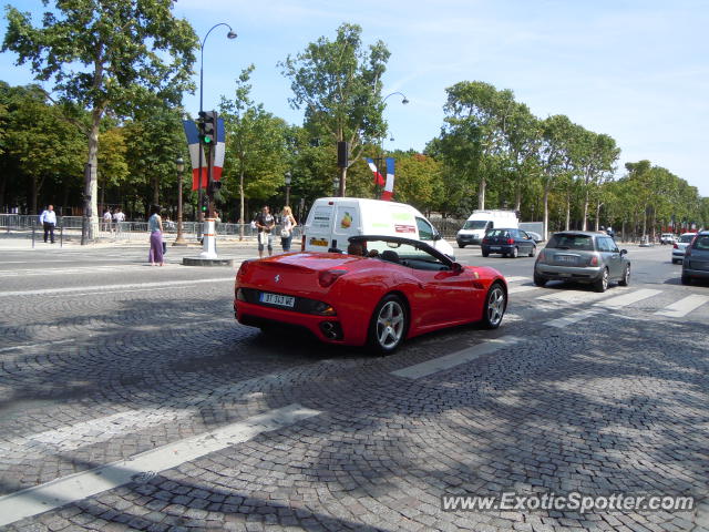 Ferrari California spotted in Paris, France