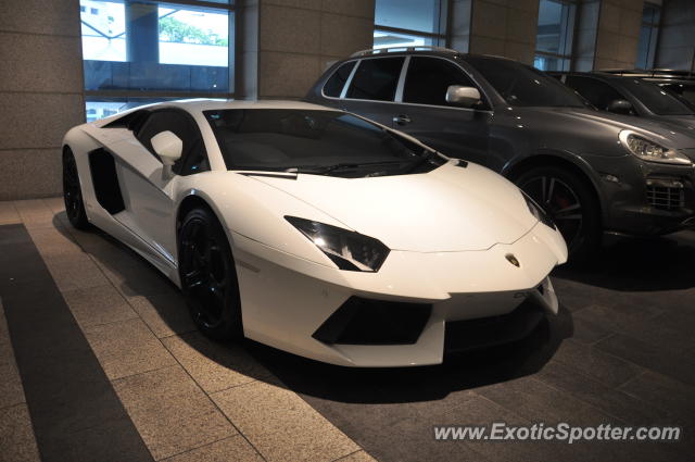 Lamborghini Aventador spotted in Bukit Bintang KL, Malaysia