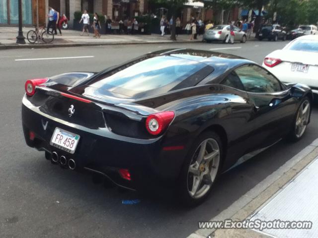 Ferrari 458 Italia spotted in Boston, Massachusetts