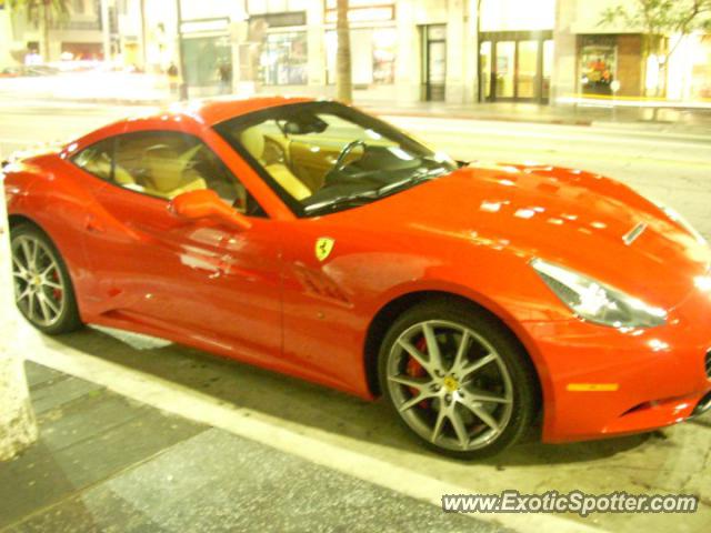 Ferrari California spotted in Los Angeles, California