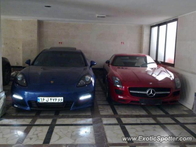 Mercedes SLS AMG spotted in Mashhad, Iran