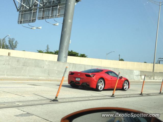 Ferrari 458 Italia spotted in Miami, Florida