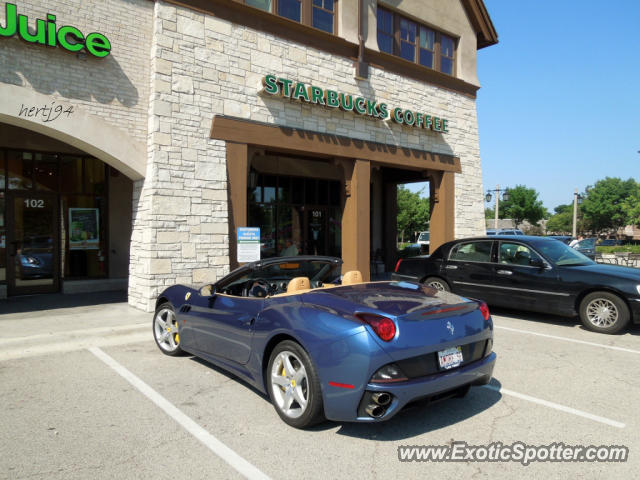 Ferrari California spotted in Lake Forest, Illinois