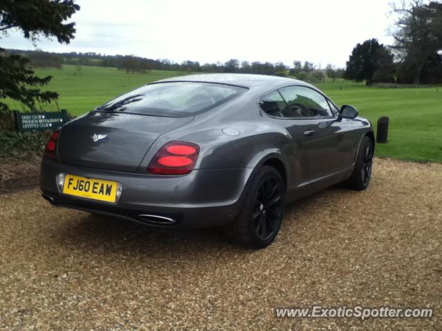 Bentley Continental spotted in Stapleford park, United Kingdom