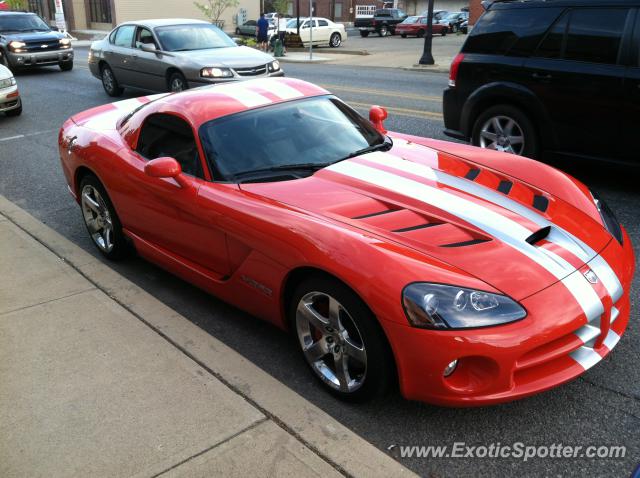 Dodge Viper spotted in Indianapolis, Indiana