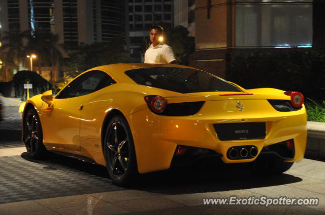 Ferrari 458 Italia spotted in Kuala Lumpur, Malaysia