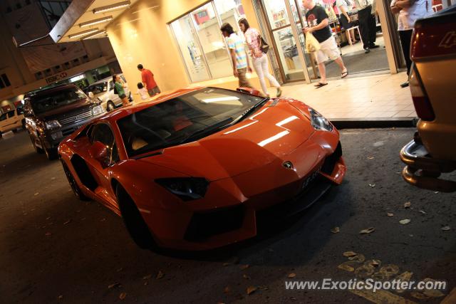 Lamborghini Aventador spotted in Kota Kinabalu, Malaysia