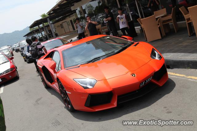 Lamborghini Aventador spotted in Kota Kinabalu, Malaysia