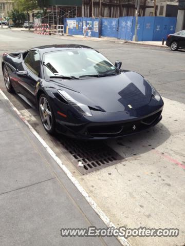 Ferrari 458 Italia spotted in New York City, New York