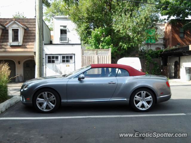 Bentley Continental spotted in Montreal, Canada