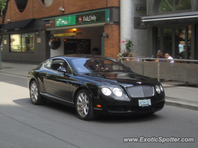 Bentley Continental spotted in Toronto, Canada