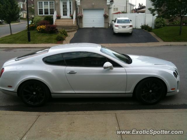 Bentley Continental spotted in Montreal, Quebec, Canada