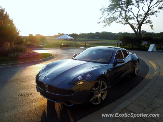 Fisker Karma spotted in Barrington, Illinois