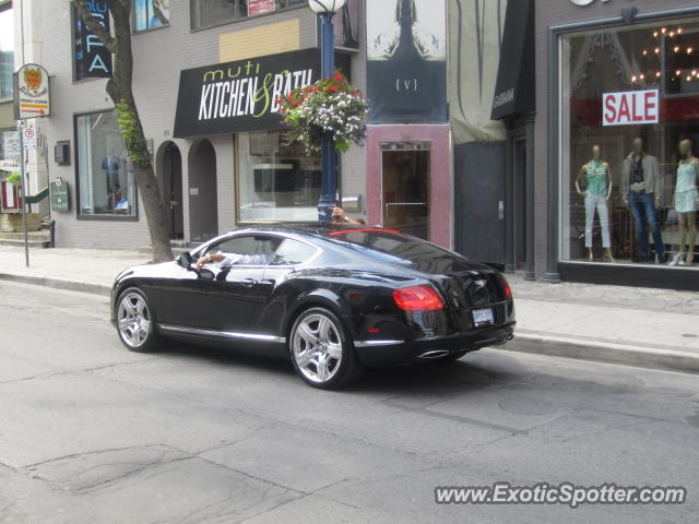 Bentley Continental spotted in Toronto, Canada