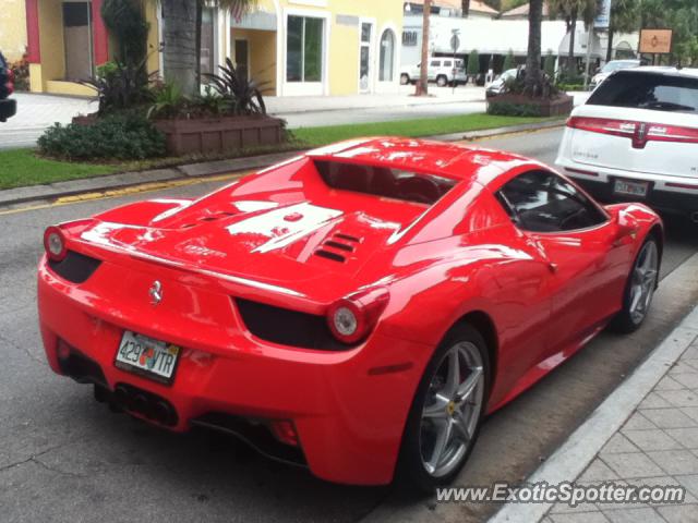 Ferrari 458 Italia spotted in Fort Lauderdale, Florida