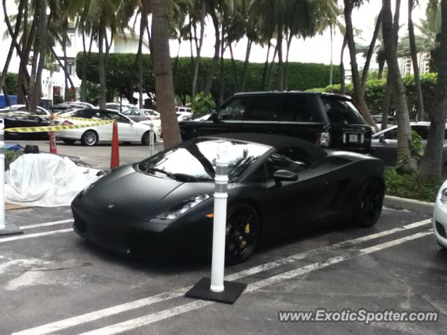 Lamborghini Gallardo spotted in Bal Harbour, Florida