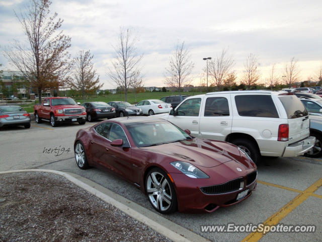 Fisker Karma spotted in Deer Park, Illinois