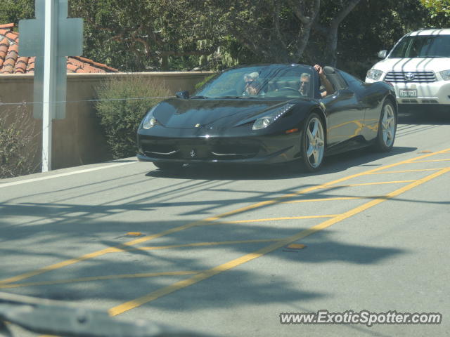 Ferrari 458 Italia spotted in Pebble Beach, California