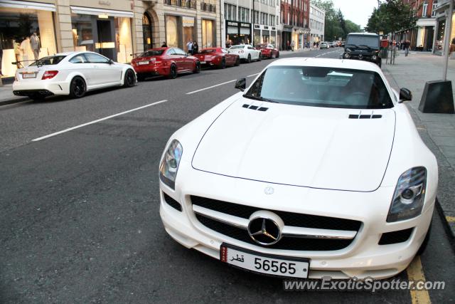 Mercedes SLS AMG spotted in London, United Kingdom