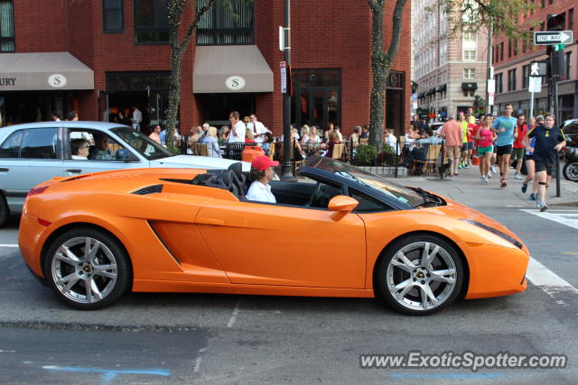 Lamborghini Gallardo spotted in Boston, Massachusetts