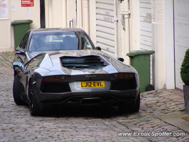 Lamborghini Aventador spotted in London, United Kingdom