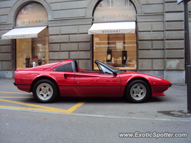 Ferrari 308 spotted in Zurich, Switzerland