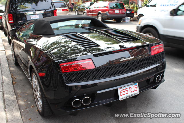 Lamborghini Gallardo spotted in Boston, Massachusetts