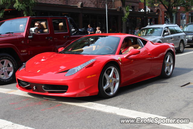 Ferrari 458 Italia spotted in Boston, Massachusetts