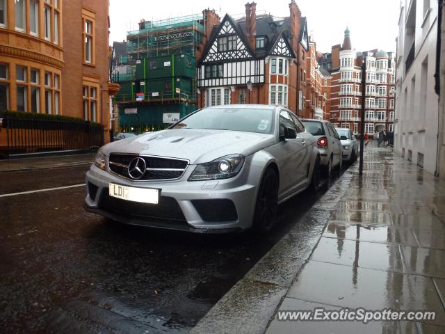 Mercedes C63 AMG Black Series spotted in London, United Kingdom