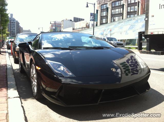 Lamborghini Gallardo spotted in Boston, Massachusetts