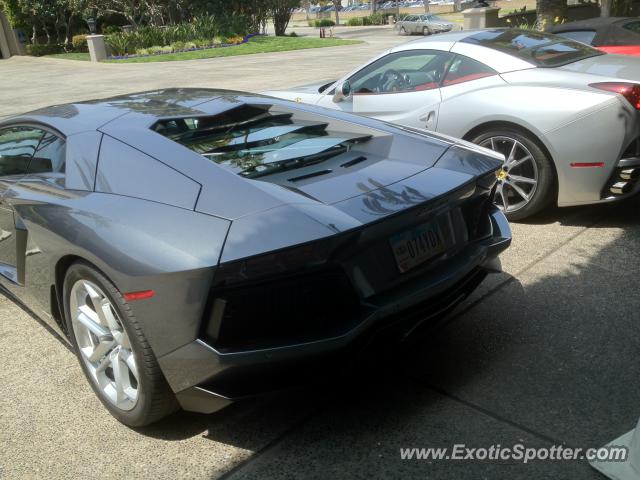 Lamborghini Aventador spotted in Newport Beach, California