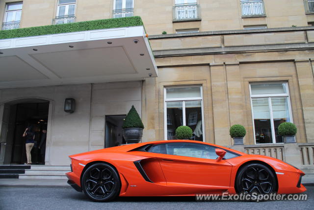 Lamborghini Aventador spotted in London, United Kingdom