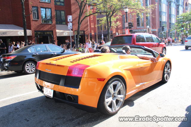 Lamborghini Gallardo spotted in Boston, Massachusetts