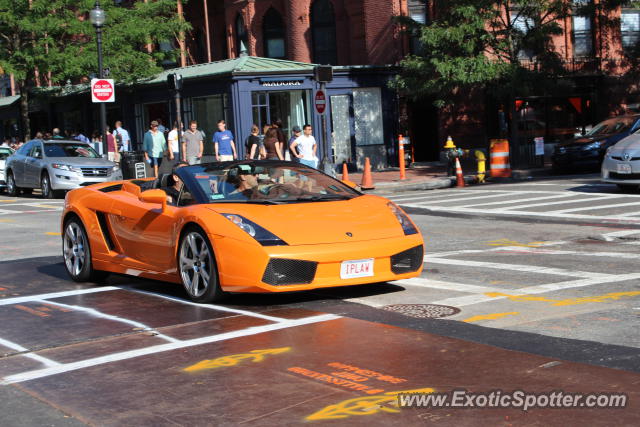 Lamborghini Gallardo spotted in Boston, Massachusetts