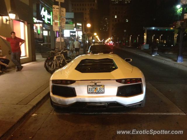 Lamborghini Aventador spotted in Toronto, Canada