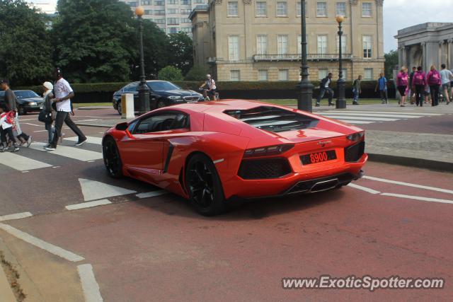 Lamborghini Aventador spotted in London, United Kingdom