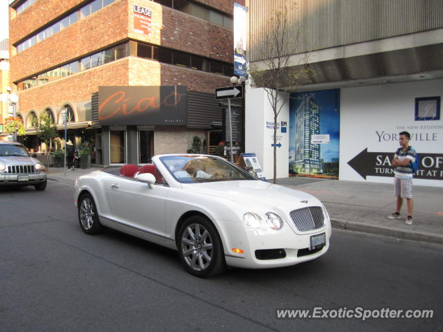 Bentley Continental spotted in Toronto, Canada