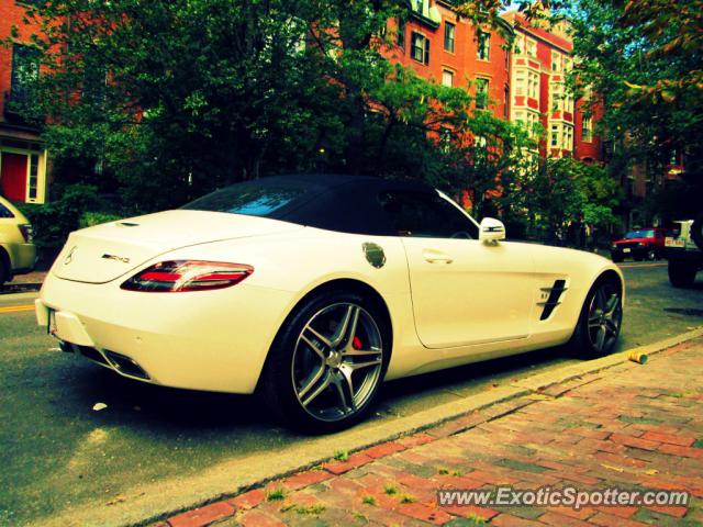 Mercedes SLS AMG spotted in Boston, Massachusetts