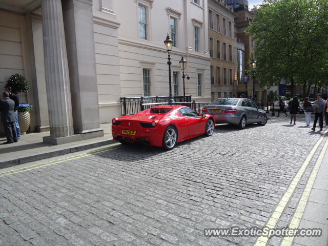 Ferrari 458 Italia spotted in London, United Kingdom